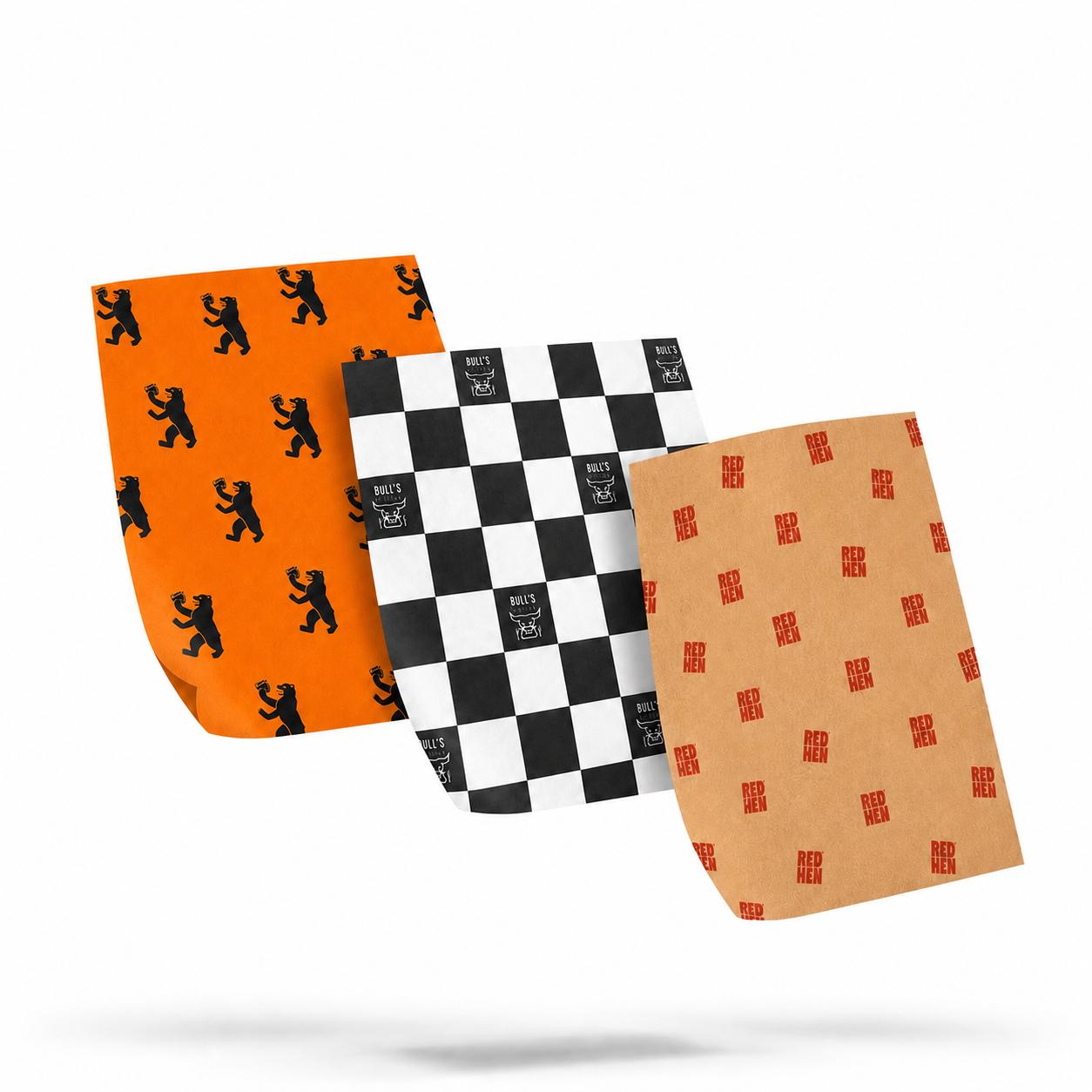 Einschlagpapier mit Logo bedruckt