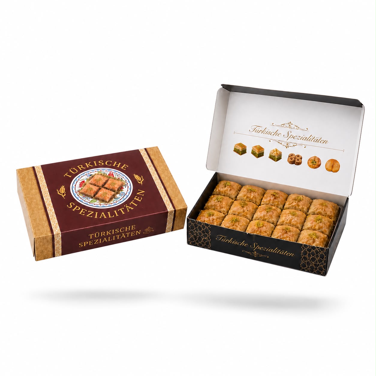 Baklava Kutusu mit Logo bedruckt