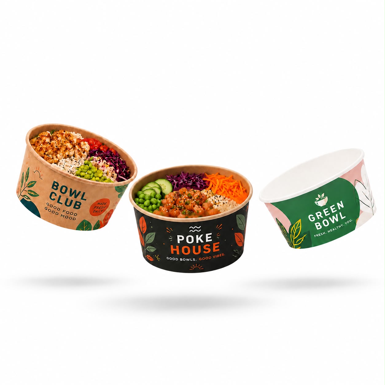Salatschalen mit Logo bedruckt